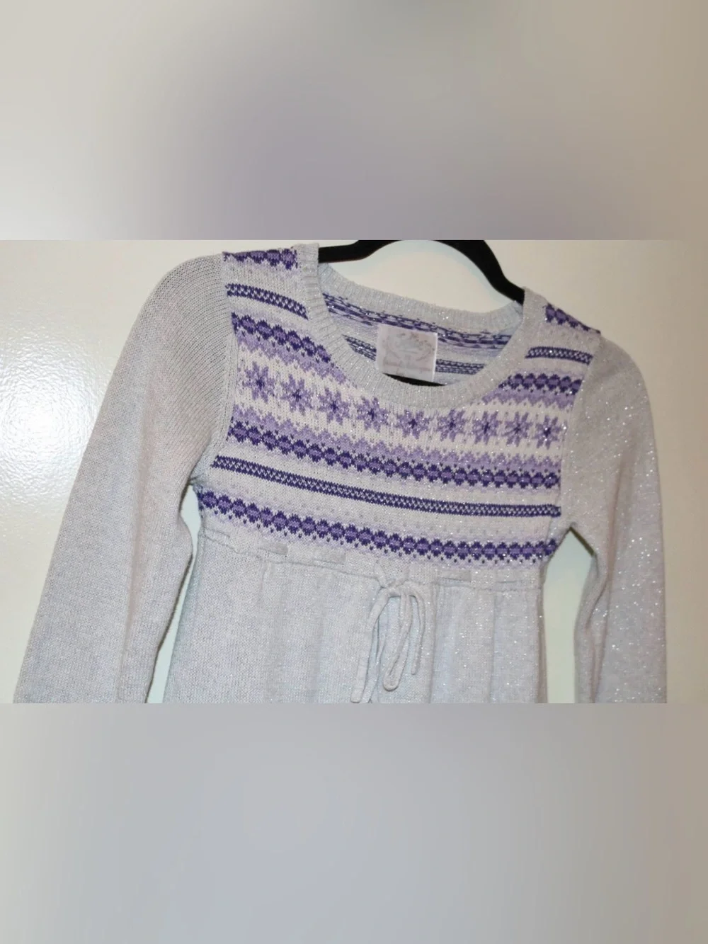 Girls Justice Sparkle Sweater Dress – Size 12